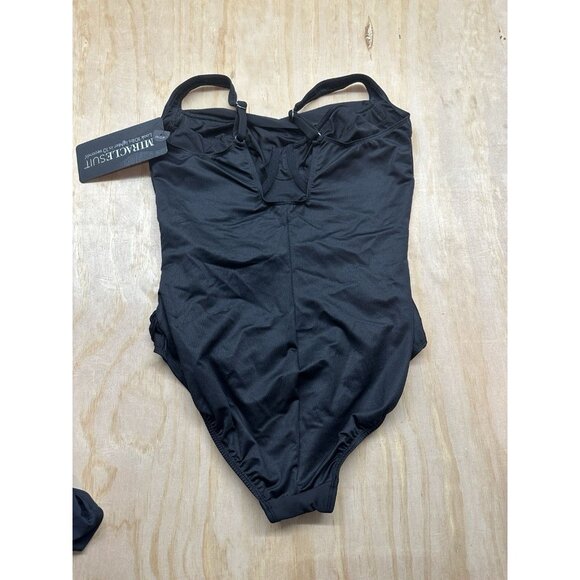 Miraclesuit BLACK Must Haves Sanibel One-Piece Swim Suit Plus Sz 18 DD NWTs Slim - Picture 3 of 5